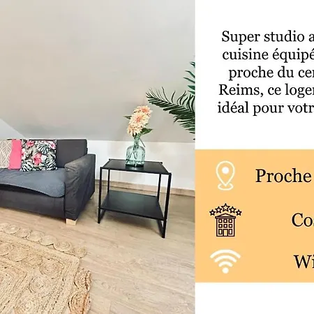 Apartment Jonquille 9 Tres Cozy Proche Centre Reims